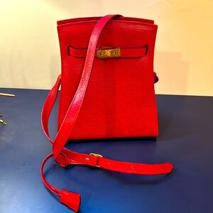 School of leather purse